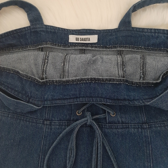 BB Dakota Dark Denim Mini Dress - Picture 7 of 8